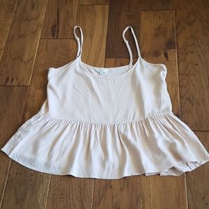 Talula Flowy Crop Adjustable Strap Tank Women's Size L
